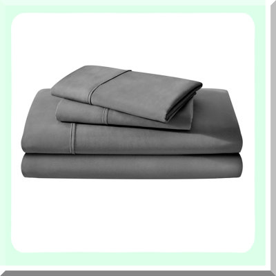 BreathableSoft Microfiber Sheet Set - Deep Pocket - Grey - Luxurious Bedding for Comfort and Style