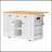 53-Inch Large Kitchen Island with Drop Leaf, Power Outlet, and Ample Storage, Perfect for Efficient Kitchen Organization and Mobility-1097477288