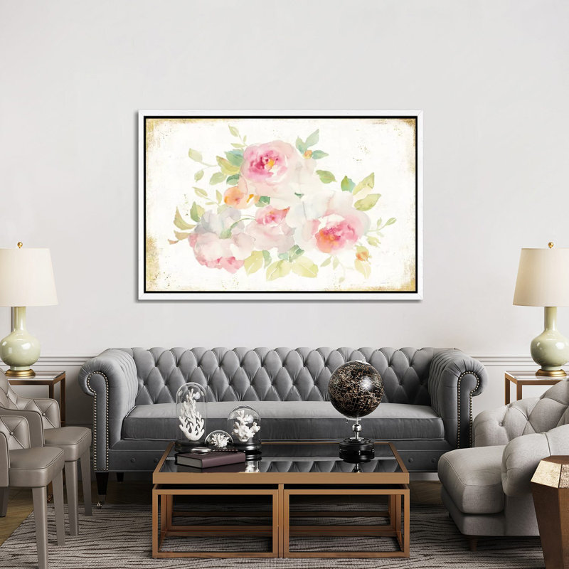 Midsummer III 1 Piece Wrapped Canvas Painting, 66.04 cm H x 45.72 cm W, White Floater Framed