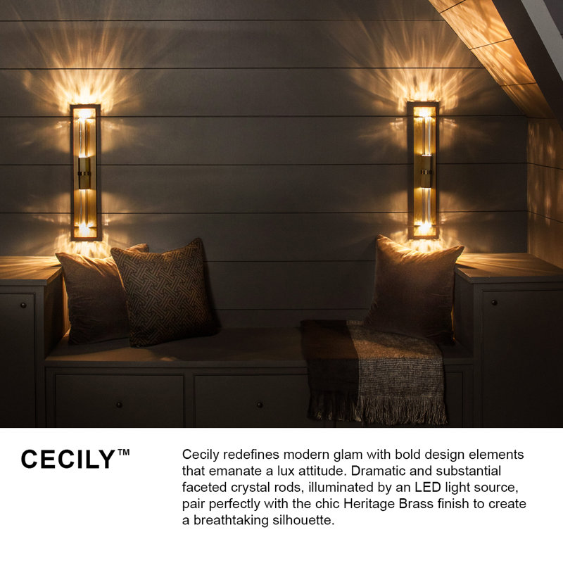 Cecily Steel LED Flush Mounted Sconce
