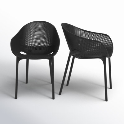 Farrah Stacking Patio Dining Armchair by AllModern