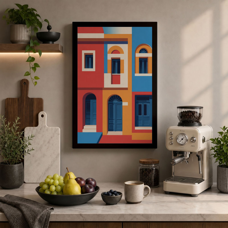 Print, 24x16 - 61.0 x 40.6 cm, Teal Border