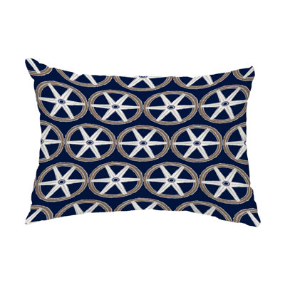 Geometric Outdoor Reversible Throw Pillow