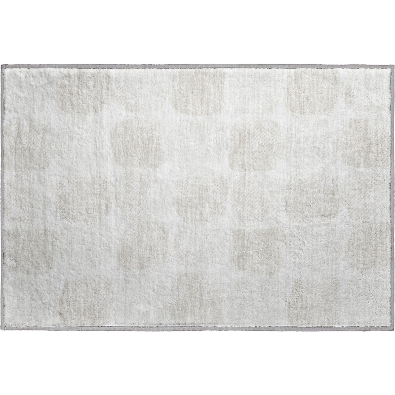Premium Machine Washable Prisco Ivory Rug, Rectangle 1'8" x 2'6"
