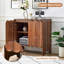 30.7" Wavy 2-Door Accent Cabinet 