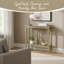 Table d'entrée Aubreyana - Console étroite - Console avec rangement - Décoration de couloir - Tables console en bois pour l'entrée - Table d'appoint console étroite-108203679