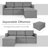 Upholstered L-Shaped Sectional Reversible-132821703