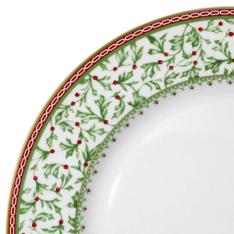 Holiday Tradition 16-Piece Porcelain Dinnerware Set, Service for 4