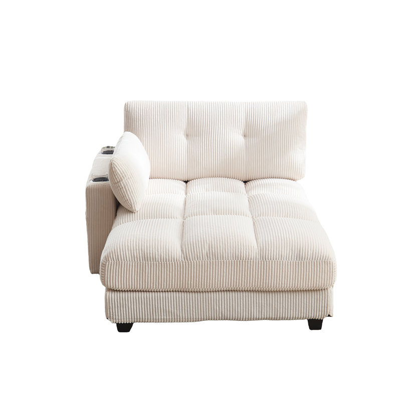 Chaise longue surdimensionnée, Beige