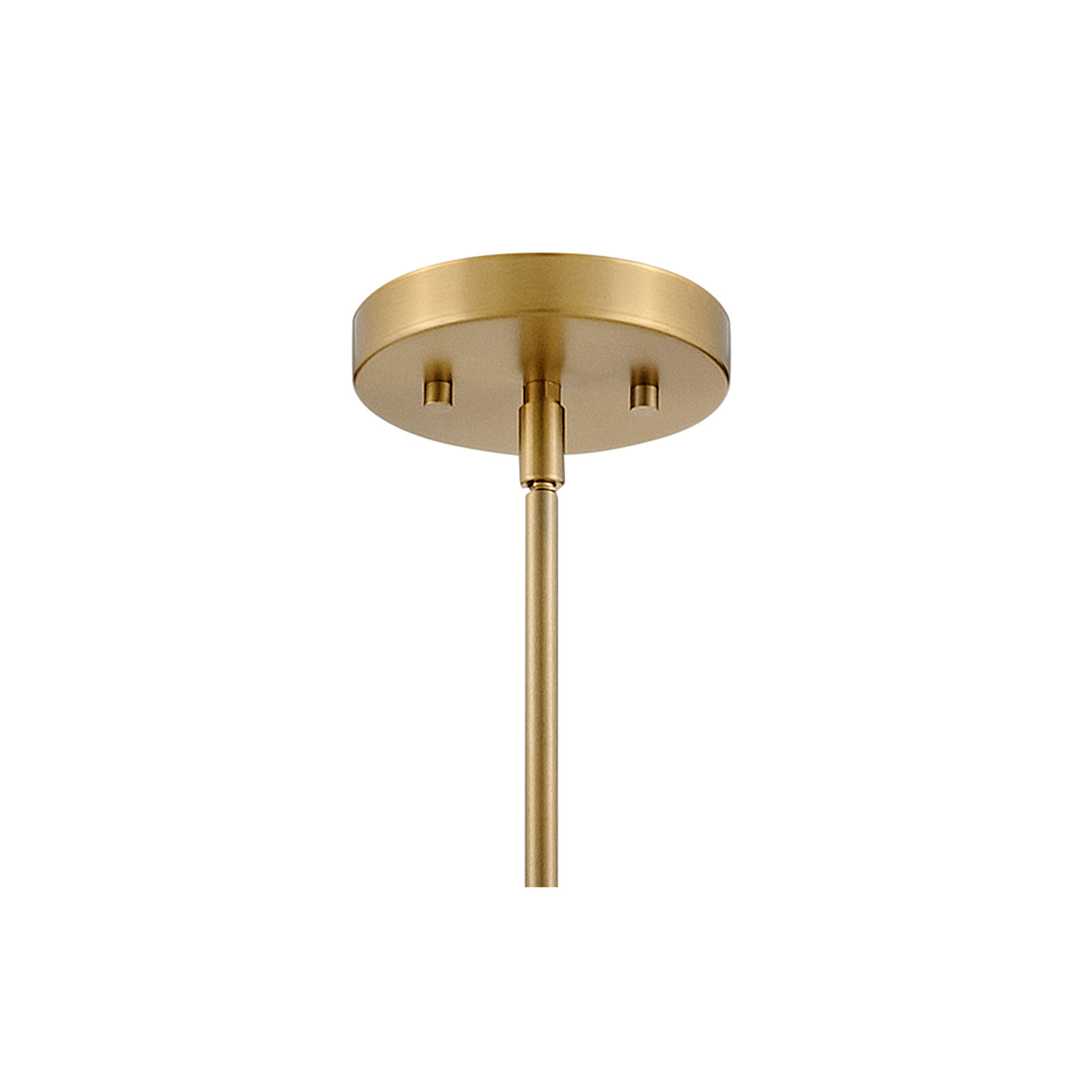 Carlene Single Light Glass Pendant, Lacquered Brass