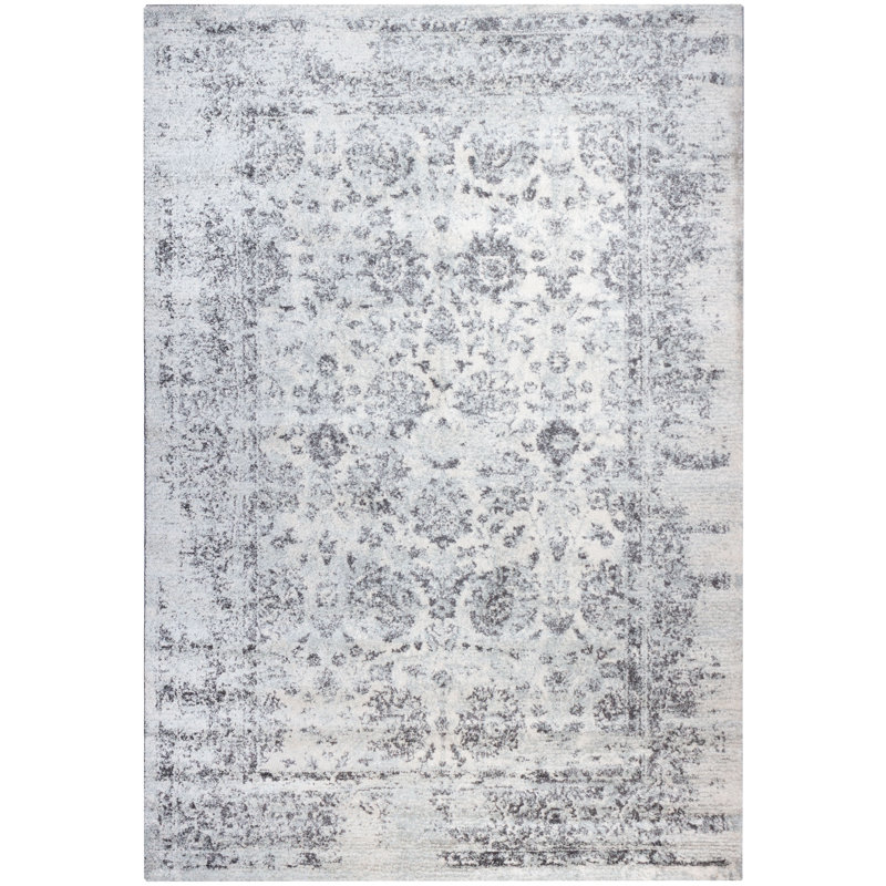 Tapis oriental gris Ascutney, Rectangle 3 pi 11 po x 5 pi 11 po