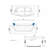 PRIVILEGE 71" x 35.5" 2-Person White Whirlpool Bathtub with Dual Pump, Heater & Glass Front Panel