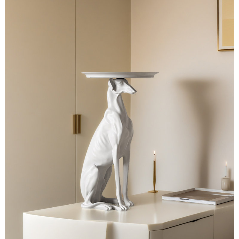 Table d'appoint moderne avec plateau décoratif