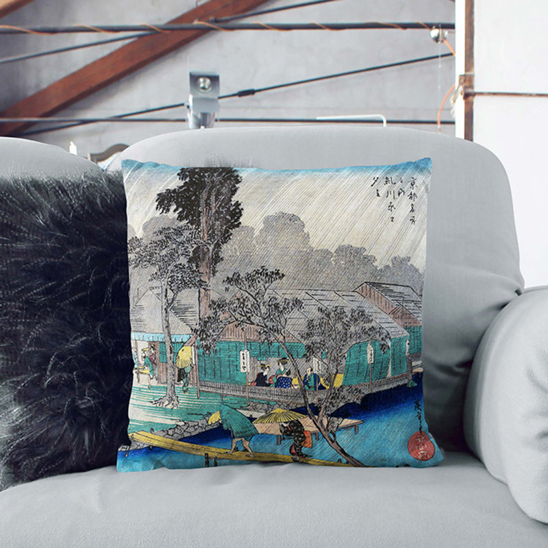 Square Throw Cushion, 55cm H x 55cm W x 20cm D