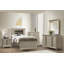 Glamour Champagne Finition 1pc Table de chevet 2 tiroirs Acrylique Table de chevet Mobilier de chambre à coucher de luxe Bordure de miroir biseauté