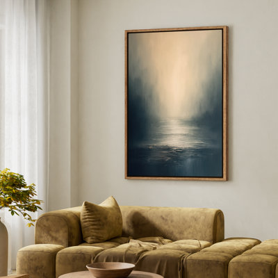Art mural encadré sur toile, impressions murales abstraites rétro 24 "x 36"