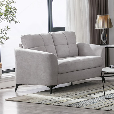 Loveseat With Metal Legs