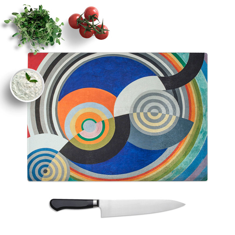 Rhythm Vol.2 by Robert Delaunay Chopping Board, 0.4cm H x 20cm W x 28.5cm L