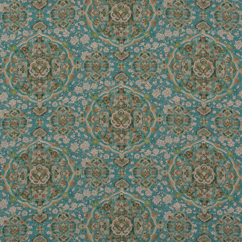 Caspian Kiana Performance Fabric, Teal