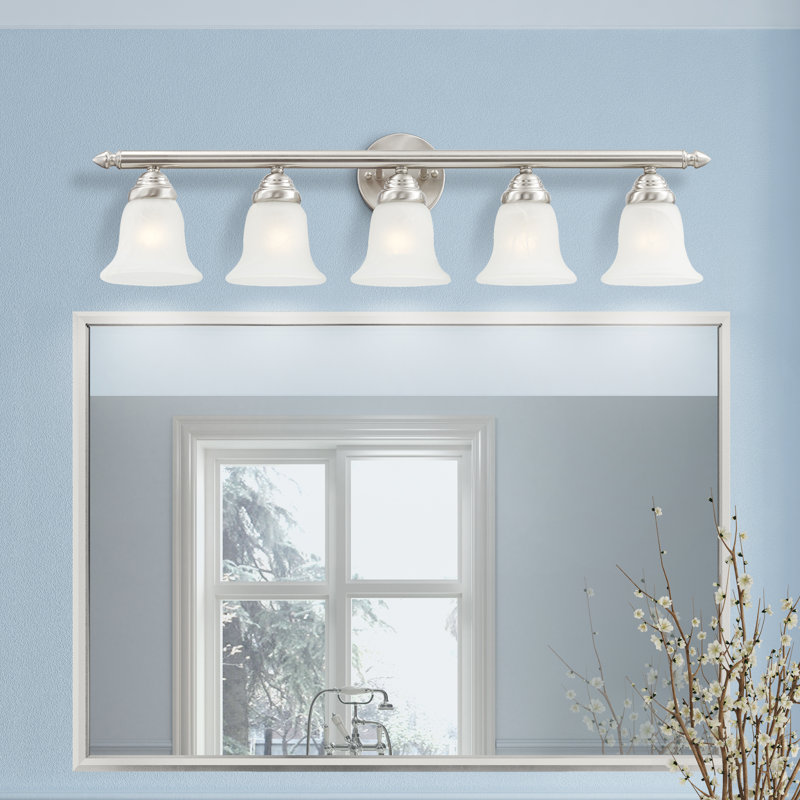 Hardin 5 - Light Dimmable Bath Bar, Brushed nickel