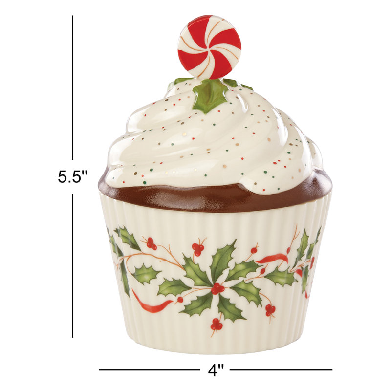 Lenox Hosting the Holidays Cupcake 12 fl oz. Candy Bowl