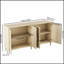 Buffet 70 po en rotin avec tablettes réglables, idéal pour le rangement dans la cuisine, le salon et la salle à manger
