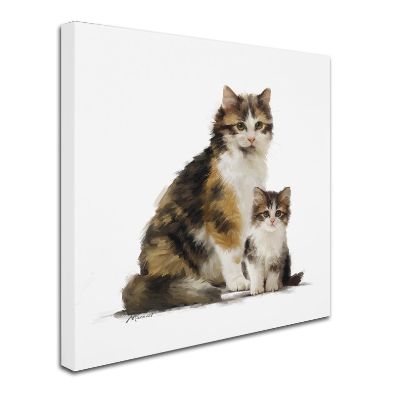Armand 'Tortoiseshell' Print on Canvas, 14" H x 14" W x 2" D
