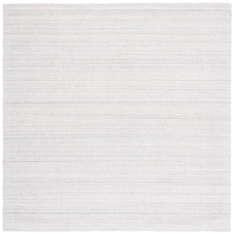 Tapis beige tissé à la main Messier, Carré 6 pi