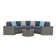 Rasmus 7 Piece Rattan Sofa Seating Group with Cushions