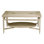 Galleried Solid Wood Top Cocktail Table
