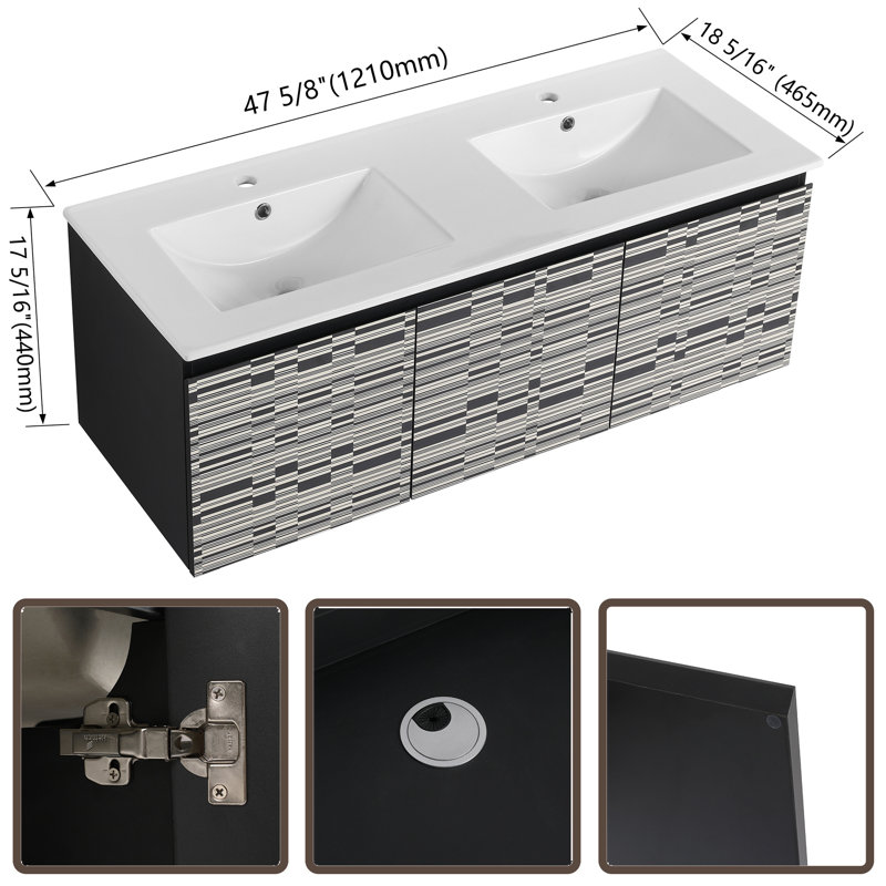 Wall-Mounted Bathroom Vanity