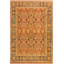 Tapis orange / gris en laine noué à la main 8 pi 2 po x 10 pi 3 po Roby