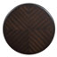 Table de bout ronde 22 pouces deux tons, canapé en bois massif avec tablette, table de coin de salon facile à assembler, espresso