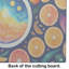 Colourful Oranges Glass Cutting Board Large
