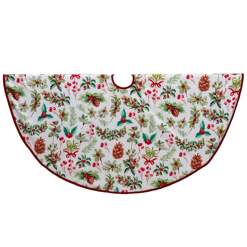 50'' Polyester Christmas Shatterproof Tree Skirt