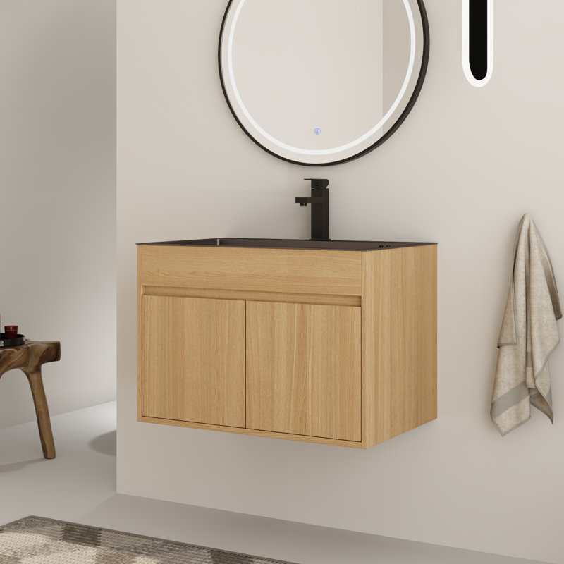 Meuble-lavabo simple 28 po avec comptoir en acier inoxydable 28 po