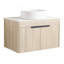 Ensemble de meuble-lavabo moderne 30 po avec lavabo en céramique, meuble-lavabo mural en chêne blanc avec porte à fermeture en douceur-1017120210-1017120207