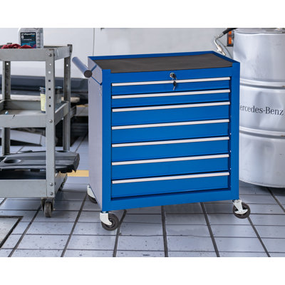 7 Drawer And 6 Drawer Rolling Tool Box, Portable Storage Tool Box With Wheels