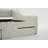 Upholstered Corner Bed Sofa Bed with Drawers-325684