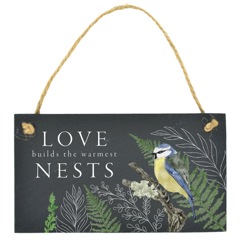 Gibney Stone Birds Garden Sign