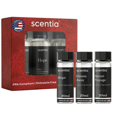 Perfume-inspired Essential Oil Set – 3×20 Ml Diffuser Oils With Floral & Woody Notes | Designer Fragrance Blends For Home, Spa & Aromatherapy - Thanksgiving & Holiday Gift | Inspired By Iconic Perfumes, Aromatherapy Waterless Diffusers, Humidifiers
