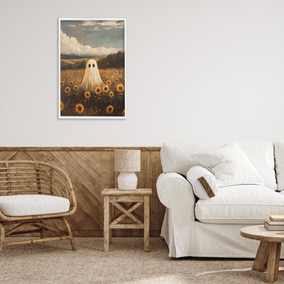 Ghost In Sunflower Field, estampe numérique, conception par Arlington Prints