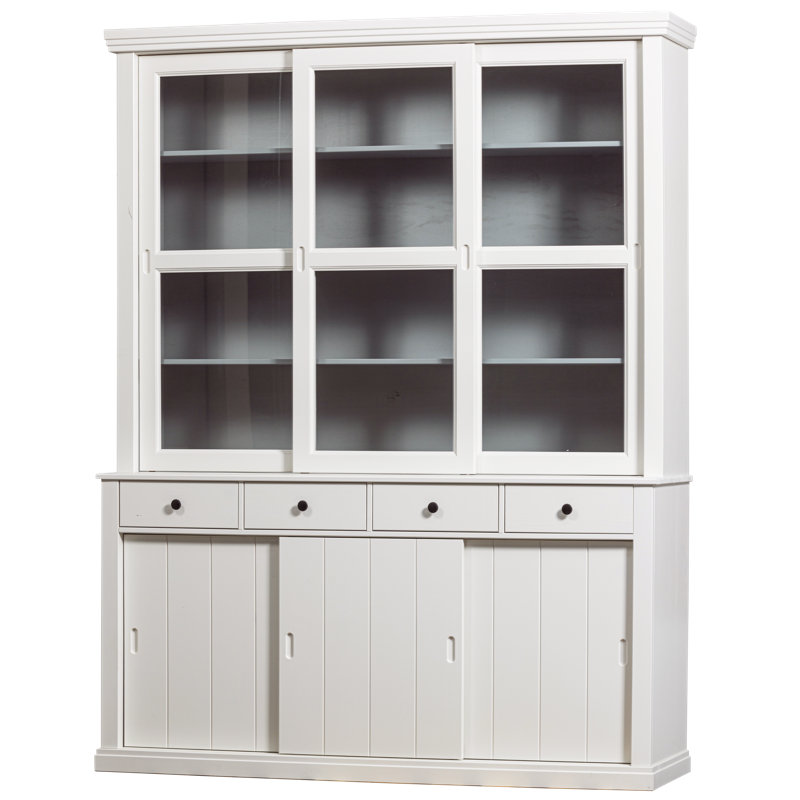 Daphne Display Cabinet, White and grey finish