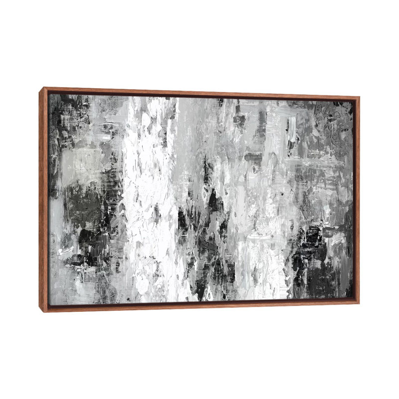 « Black And White Abstract IV by PI Studio » - Impression sur toile tendue, H 26 po x l 40 po x P 1,5 po, Impression encadrée