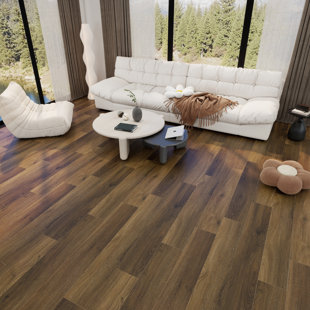 7 po X 48 po Plancher de vinyle rigide 12Mil 5Mm SPC
