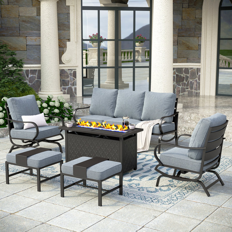 Tapasi Patio Conversation Set, Gray, Yes