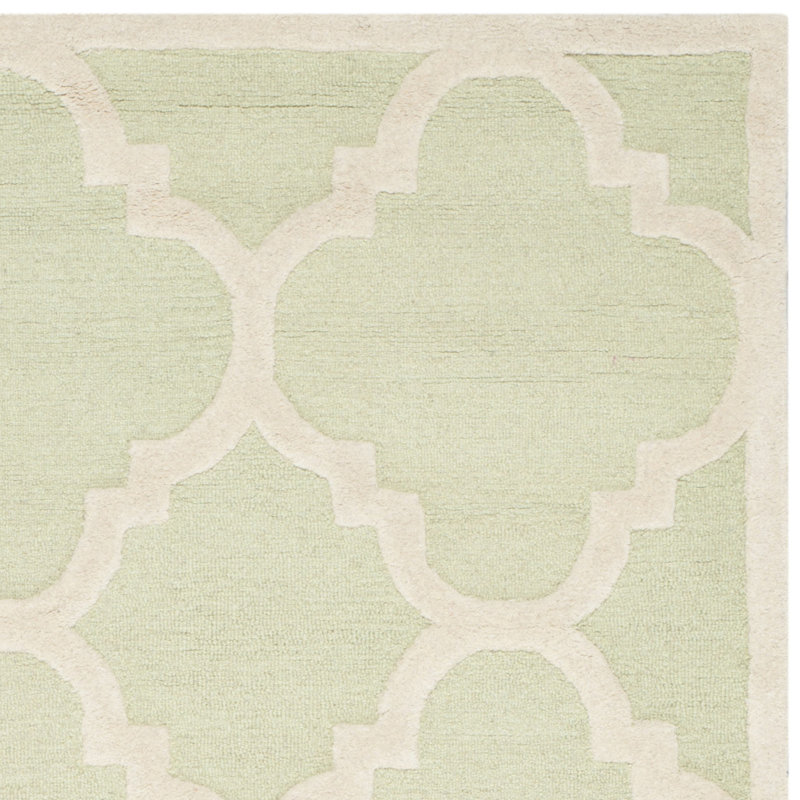 Cannen Hand Tufted Wool Geometric Rug, Rectangle 5' x 8'