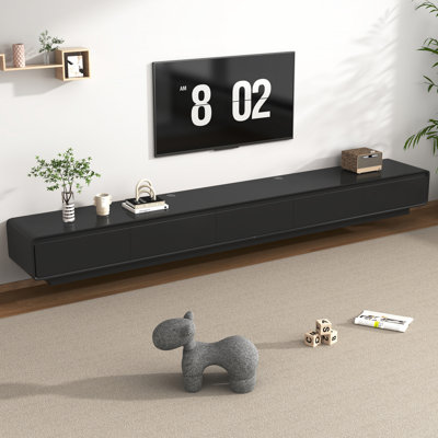 Wall-Mounted/Floor Standing TV Stand For Tvs Up To 100", Floating Media Console With 2 Drawers And 2 Cabinets