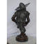 Statue en bronze de singe cowboy - Taille: L 14 po x l 12 po x H 29 po.