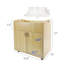 Children Infant Changing Table with Pad, Wooden Changing Table, Natural, Optiona Install Castors